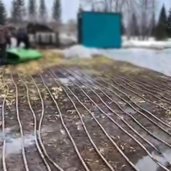 Аренда установки прогрева грунта и бетона Hot Black Hose 1000 (дизельная) в компании ГенПрокат