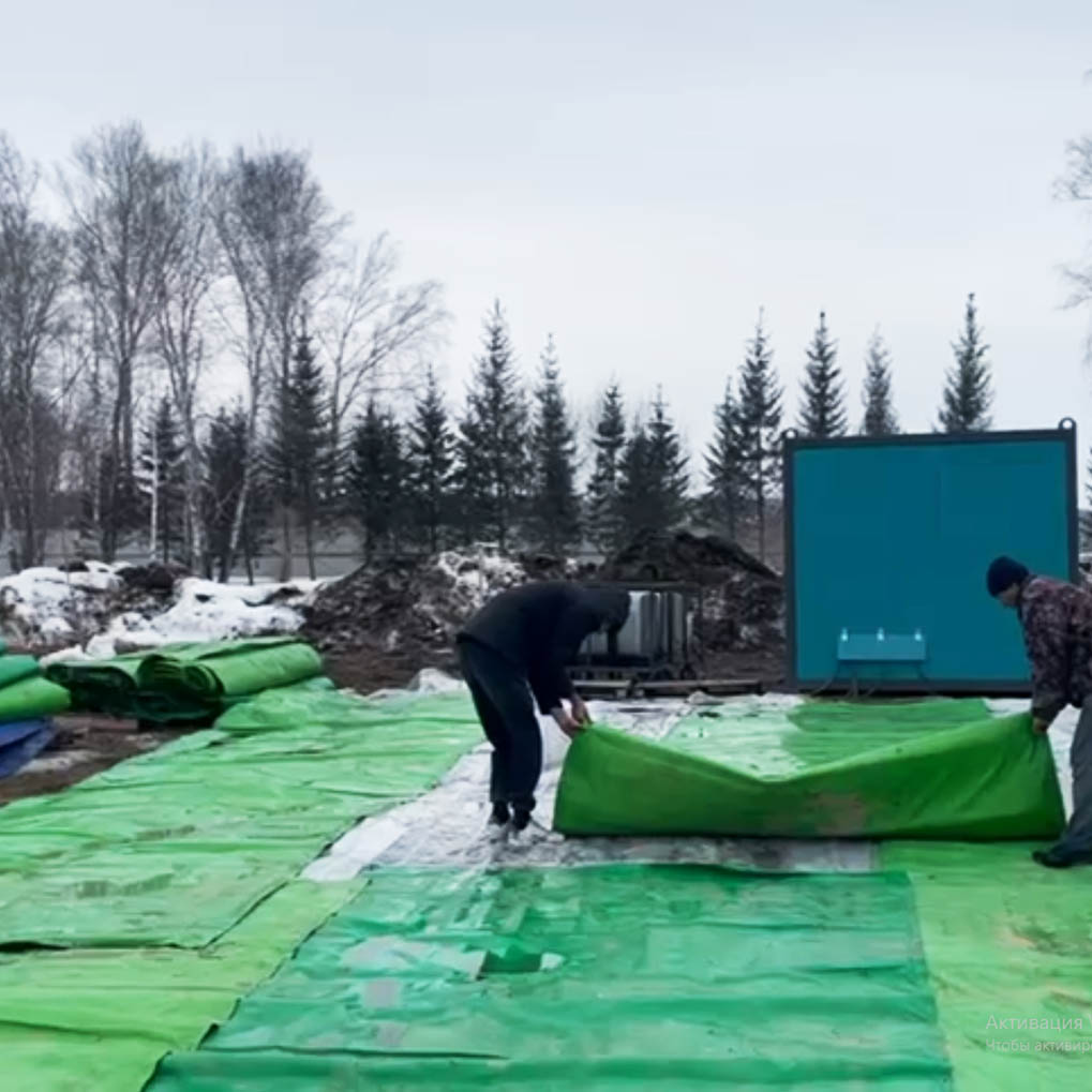 Аренда установки прогрева грунта и бетона Hot Black Hose 1000 (дизельная) в компании ГенПрокат