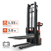 Аренда штабелера самоходного электрического (3,0 м / 1,55 т) в компании ГенПрокат