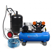 Аренда комплекта пескоструйный аппарат + компрессор Concorde CD-AC1000/300-3 + шланг в компании ГенПрокат