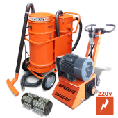 Аренда комплекта фрезера GROST SM-200E 220V + барабан с фрезами + пылесос в компании ГенПрокат