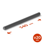 Ось Latokho SH20-340 (Ø20 мм) на фрезеровальные барабаны 300 мм в компании ГенПрокат