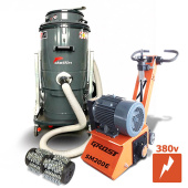 Аренда комплекта фрезера GROST SM-200E 380V + барабан с фрезами + пылесос в компании ГенПрокат