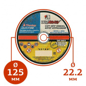 Круг отрезной по металлу Луга (125x22.2 мм) в компании ГенПрокат