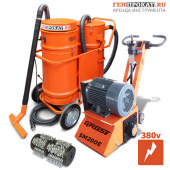 Аренда комплекта фрезера GROST SM-200E 380V + барабан с фрезами + пылесос в компании ГенПрокат